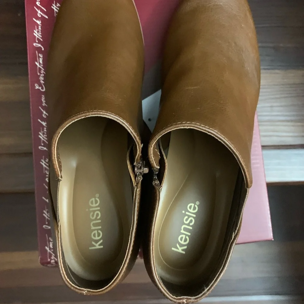 New Kensie Women's Sammy Brown Ankle Boots Bootie Size 9, 10, 7.5, 7, 6.5 - Picture 10 of 15